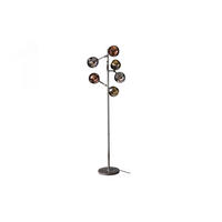 STEHLAMPE PELOTA Schwarz Glas - Schwarz, Glas (40/40/182cm) - KAWOLA