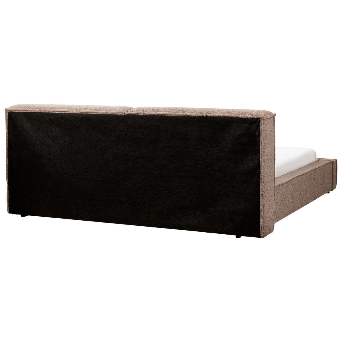 POLSTERBETT mit Lattenrost 180x200 cm Braun Linards - Braun, Textil (180/200cm) - Beliani