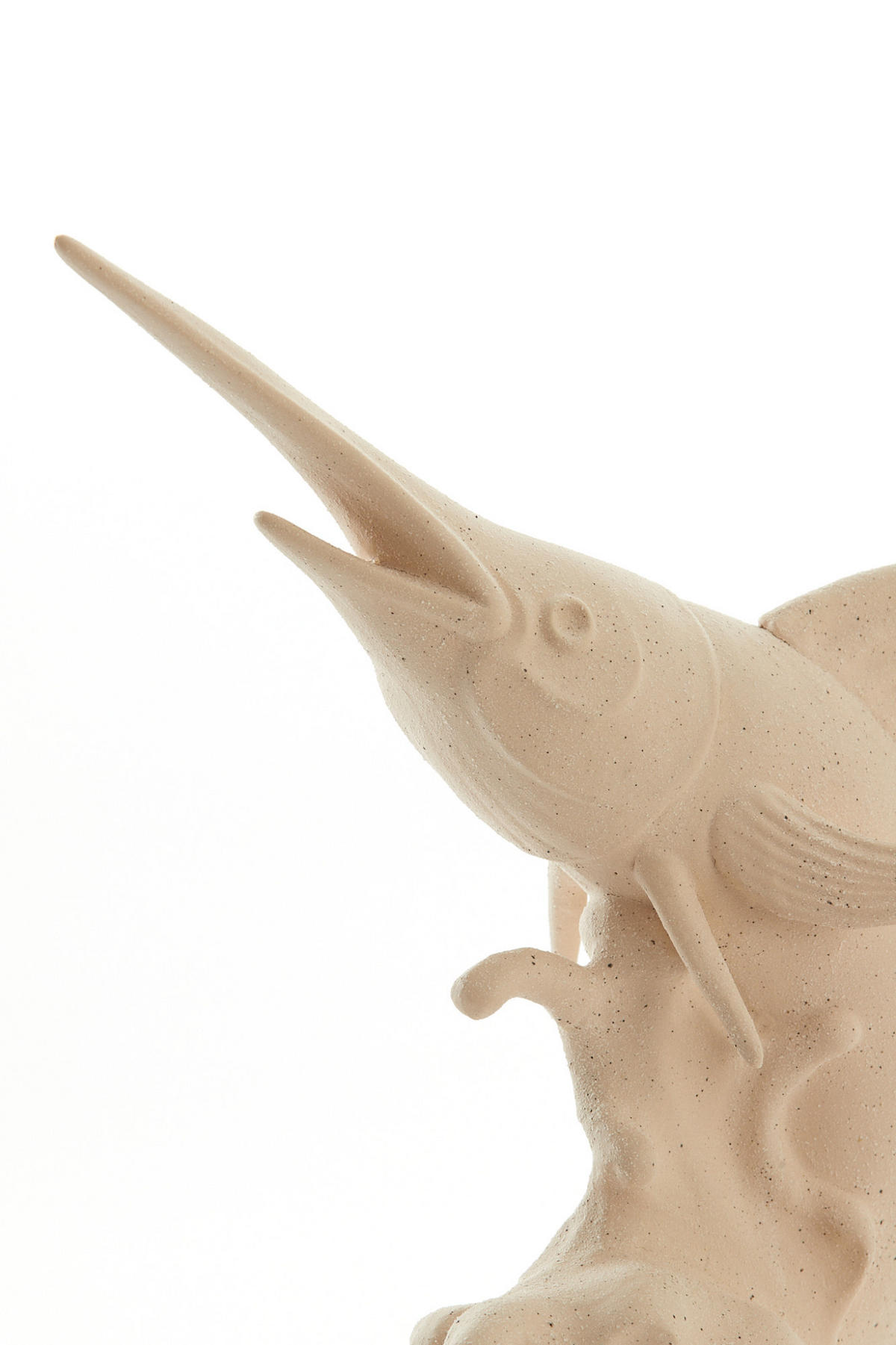 ORNAMENT Schwertfisch Weiß 33/16,5/43,5 cm - Weiß, Keramik (16.5/43.5/33cm) - Light & Living