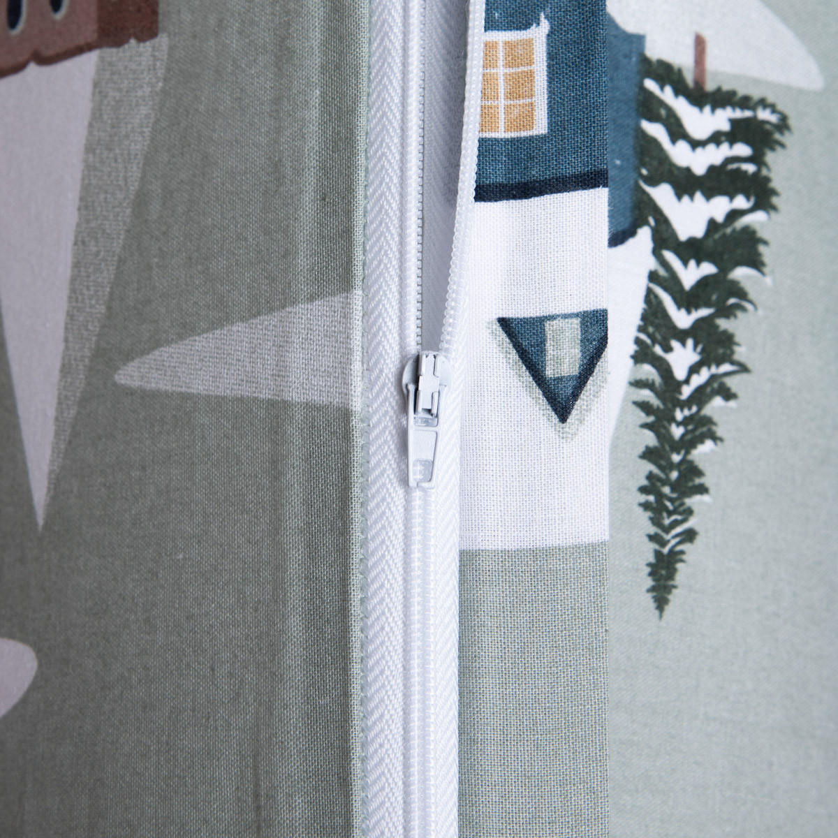 BETTWÄSCHE Frolic Baumwolle 220/200 cm - Grau, Textil (220/200cm) - Homla