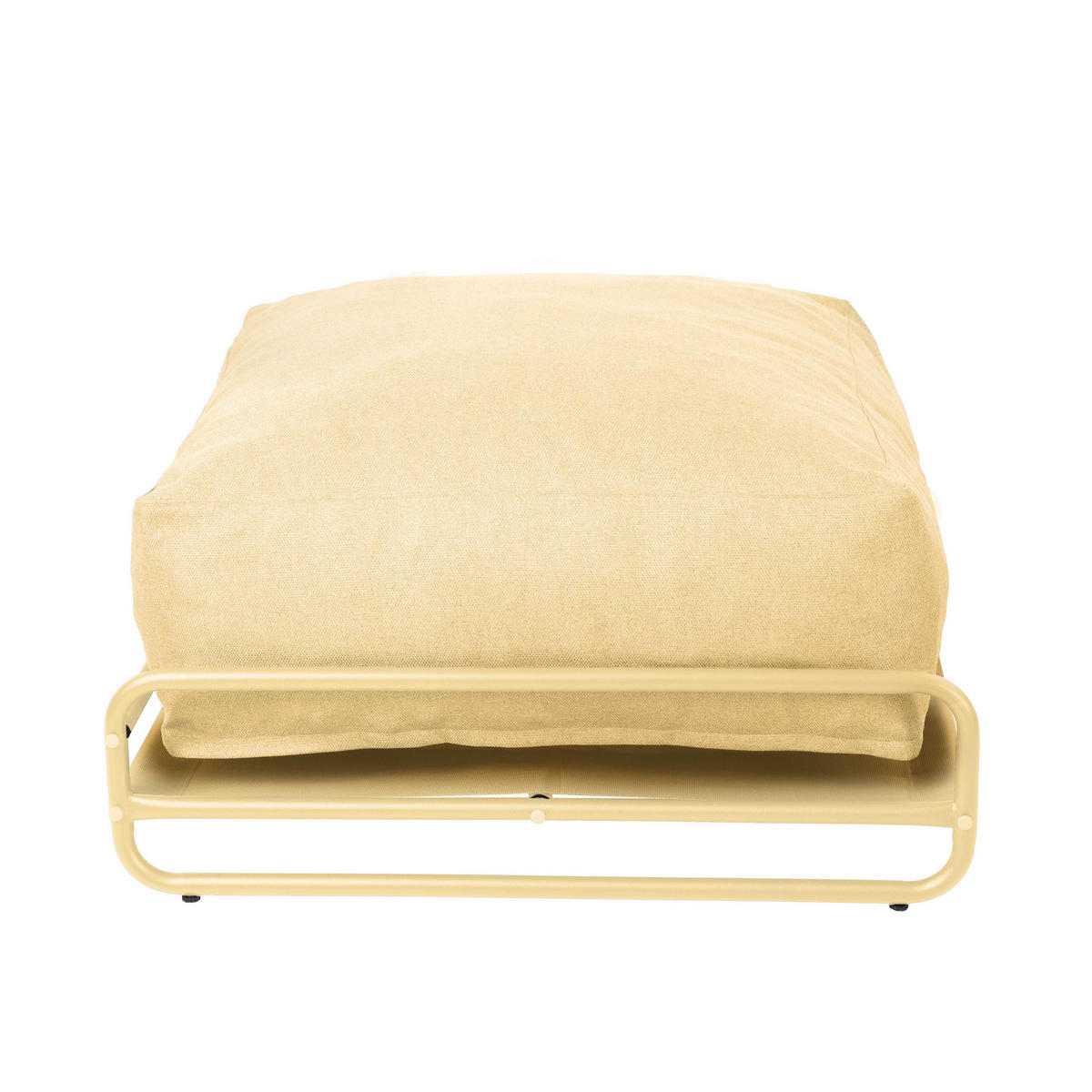 GARTENHOCKER mit Gestell, hellgelbem - Gelb, Textil (97/42/97cm) - Oviala