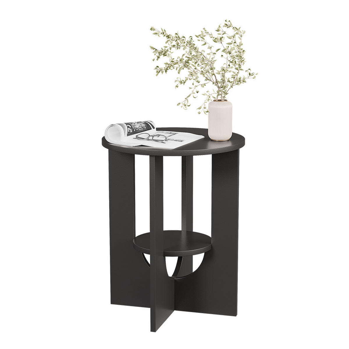 KONFERENČNÍ STŮL Vareo Černá - černá, kompozitní dřevo (40/40/50.5cm) - Vicco