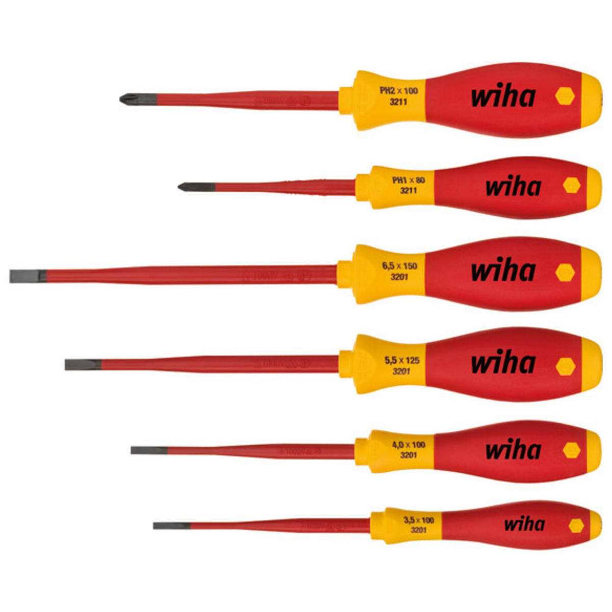 SCHRAUBENDREHER Set SoftFinish electric slimFix - Multicolor, Kunststoff (315/240/45cm) - Wiha