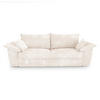 SOFA 3-Sitzer Gerippter Samt XXL Creme 232cm - Creme, Textil (232/92/102cm) - Sia Home