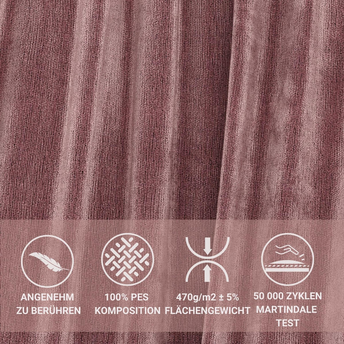 BOXSPRINGBETT Juniper Rosa 140/200 cm - Schwarz/Rosa, Holz/Holzwerkstoff (140/200cm) - Maison de Reve