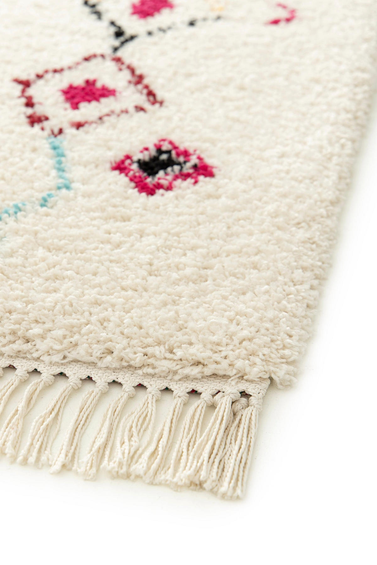 TEPPICH, dick und rosa, mit Fransen im Beduinenstil rosa - Pink, Textil (160/230cm) - AFK Living