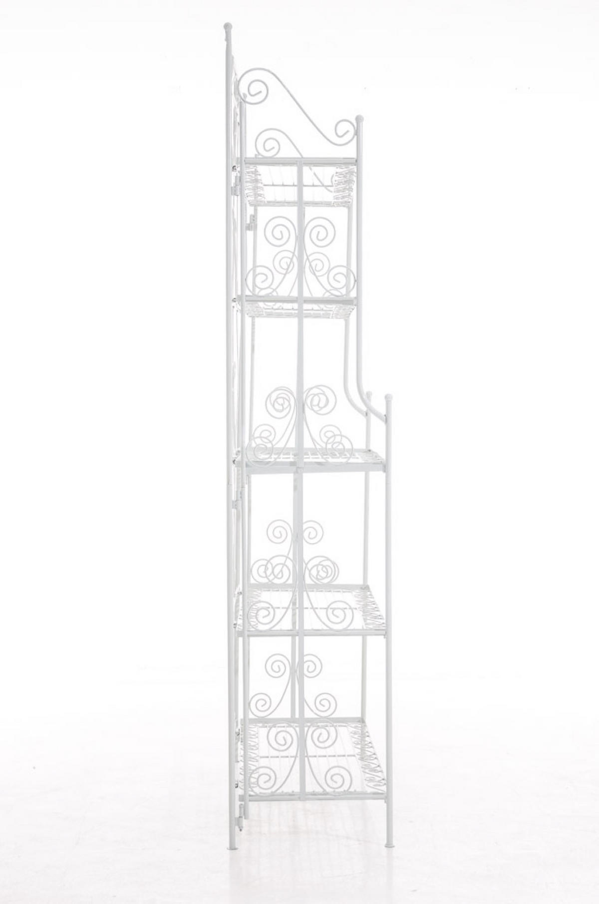 STANDREGAL Cio weiß - Weiß, Metall (74.5/173/34.5cm) - TPFGarden