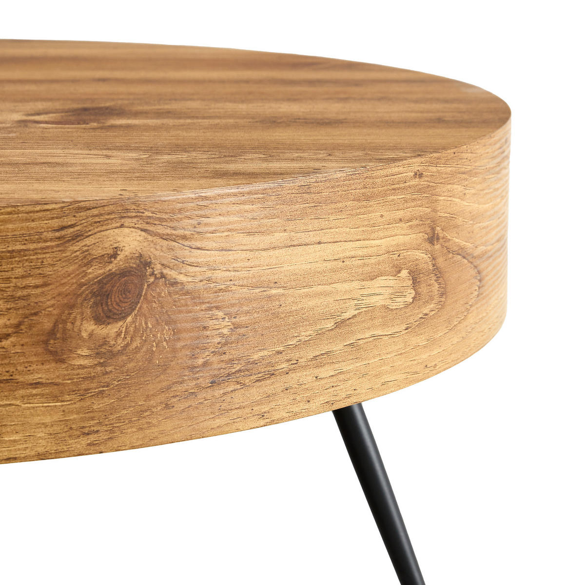 COUCHTISCH Holzoptik - Naturfarben, Metall (70/70/35.5cm)