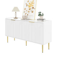 SIDEBOARD 140cm modern Anrichte Buffet Stauraum Wohnzimmer - Weiß, Holzwerkstoff (38/75/140cm) - FLIEKS
