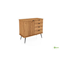 KOMMODE LINA - Wildeiche, Holz (97/87/46cm) - byoak
