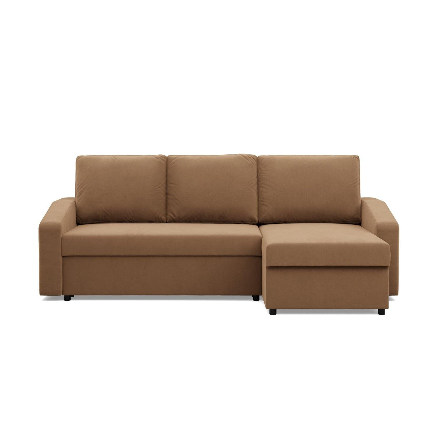 ECKSOFA MIT SCHLAFFUNKTION NEO, Braun - Braun, Textil (231/140cm) - Mebligo