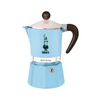 ESPRESSOKOCHER Rainbow für 3 Tassen, Aluminium, Rot, 130 ml - Rot, Metall (9/25/14cm) - Bialetti