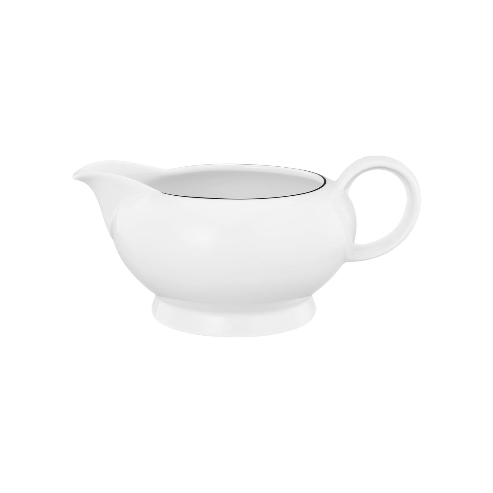 SAUCIERE Lido Black Line weiß 500 ml - Weiß, Keramik (1cm) - Seltmann Weiden