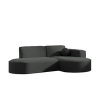 ECKSOFA Sunday Xs - Anthrazit, Holzwerkstoff (236/78/165cm) - Fun Möbel