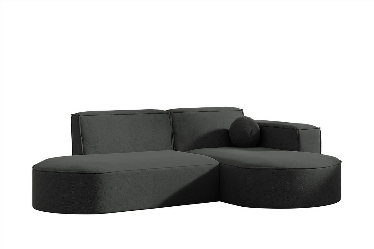 ECKSOFA Sunday Xs - Anthrazit, Holzwerkstoff (236/78/165cm) - Fun Möbel