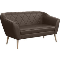 SOFA Gisela (2-Sitzer) - Buchefarben/Braun, Holzwerkstoff/Buchenholz (140/75/74cm) - Meblini