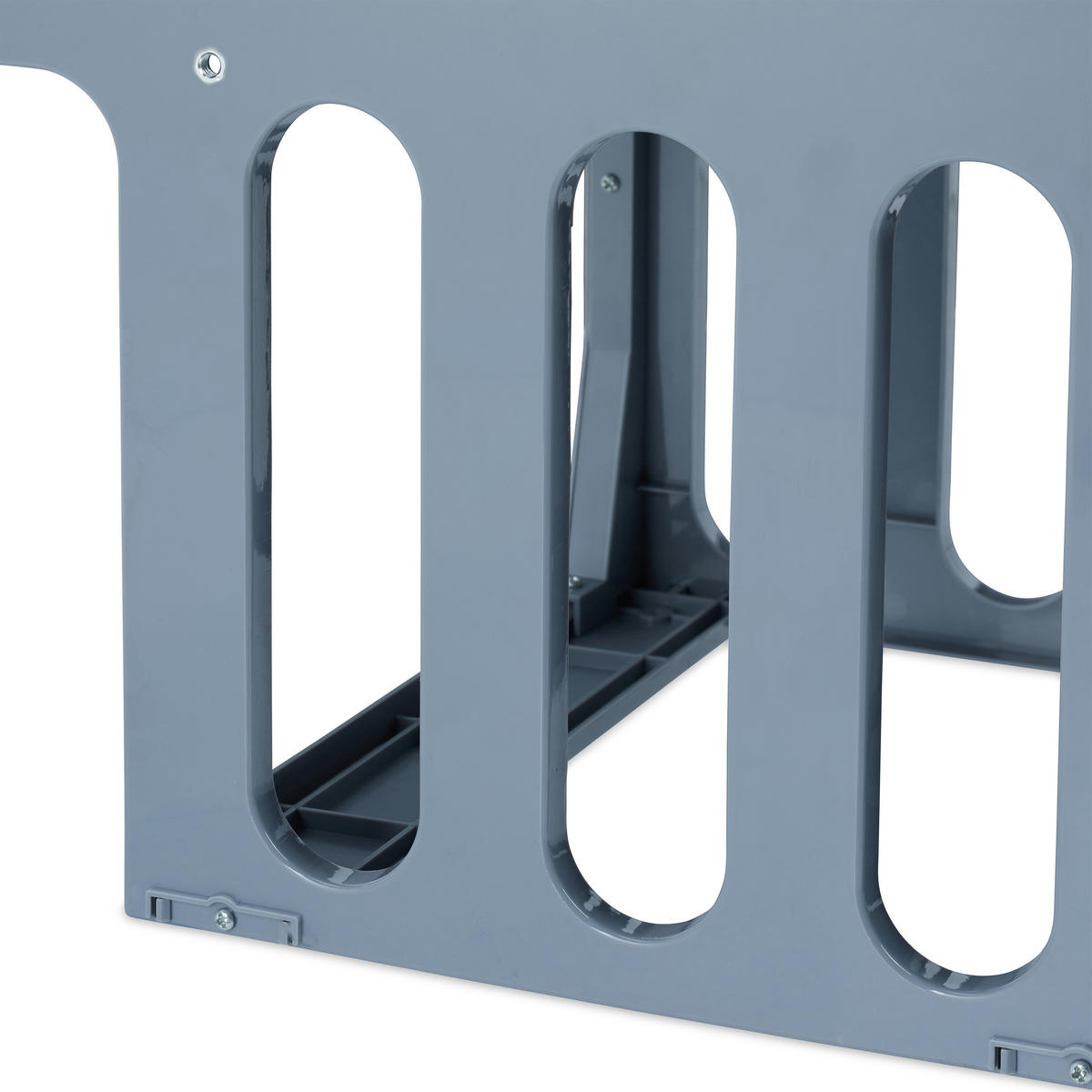 EINBAUMÜLLEIMER - Grau, Kunststoff/Metall (34.3/35.1/48cm) - Relaxdays