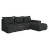 ECKSOFA Bestii, Seite: Rechts - Schwarz, Holz/Kunststoff (270/183cm) - MIRJAN24