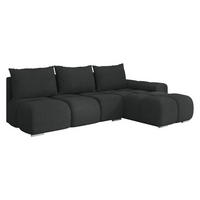 ECKSOFA Bestii, Seite: Rechts - Schwarz, Holz/Kunststoff (270/183cm) - MIRJAN24