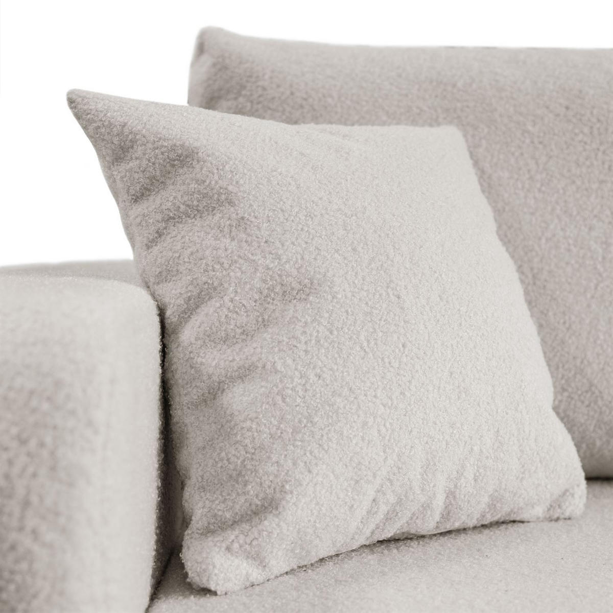 ECKSOFA VESPO L mit Schlaffunktion und Bettkasten - Ecru, Textil (247/143cm) - Lookway