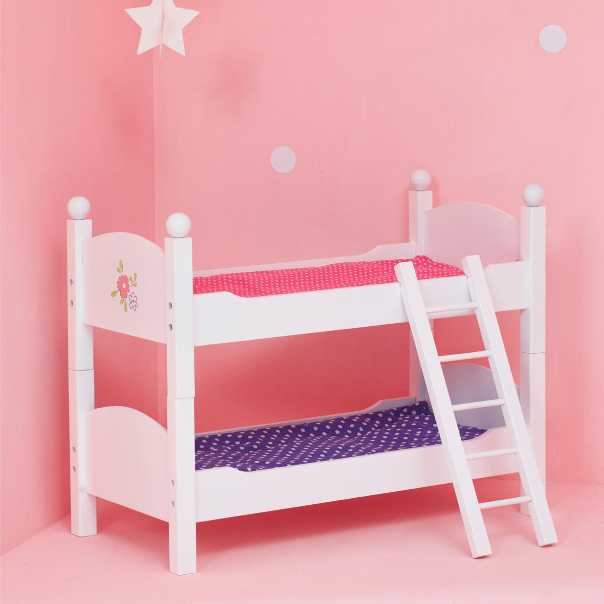 PUPPENBETT, Weiß, 44cm - Weiß, Holzwerkstoff (27/44/51cm) - Teamson Kids