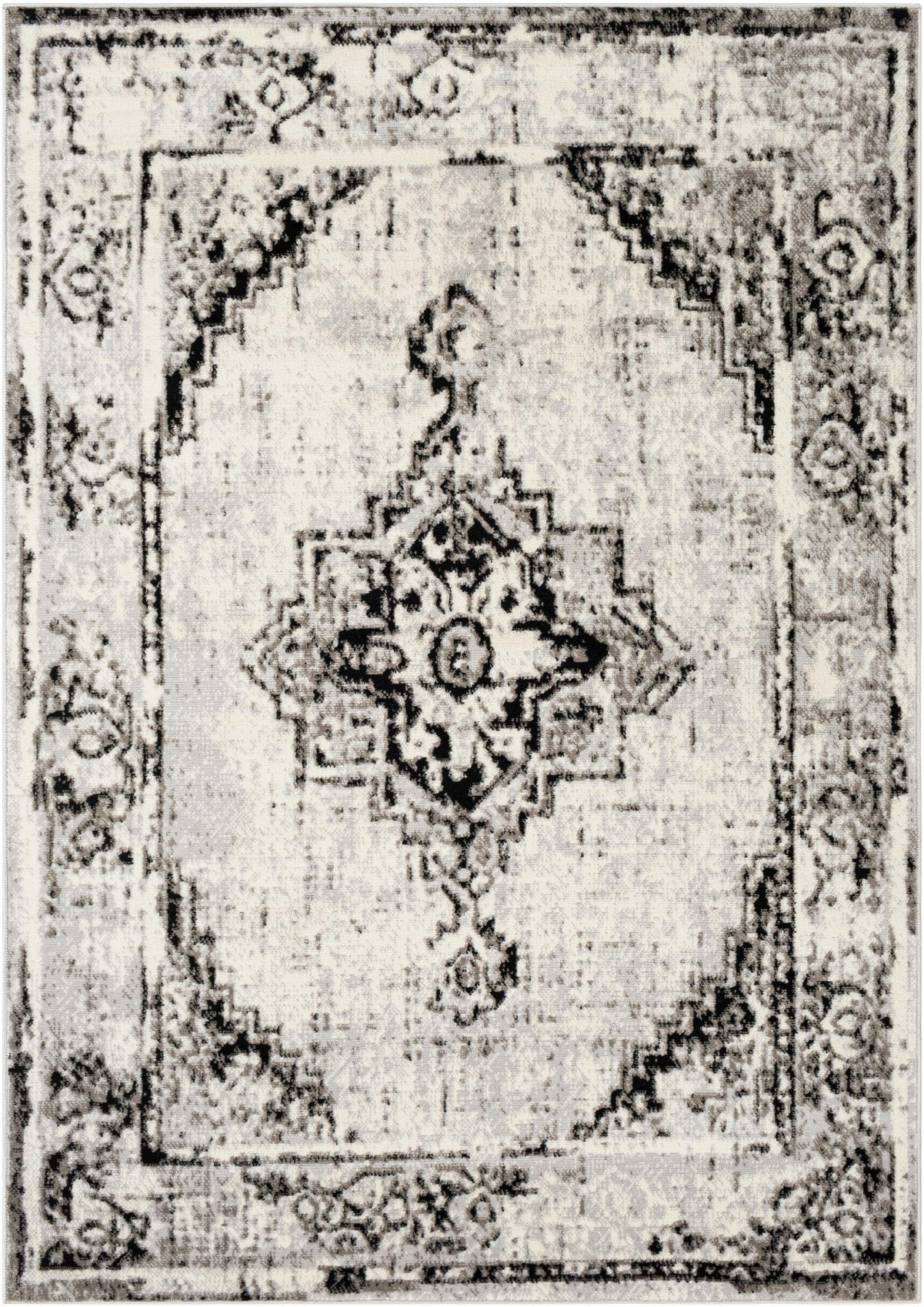 VINTAGE-TEPPICH 152/213 cm Grau - Grau, Naturmaterialien/Textil (152/213cm) - LIVABLISS