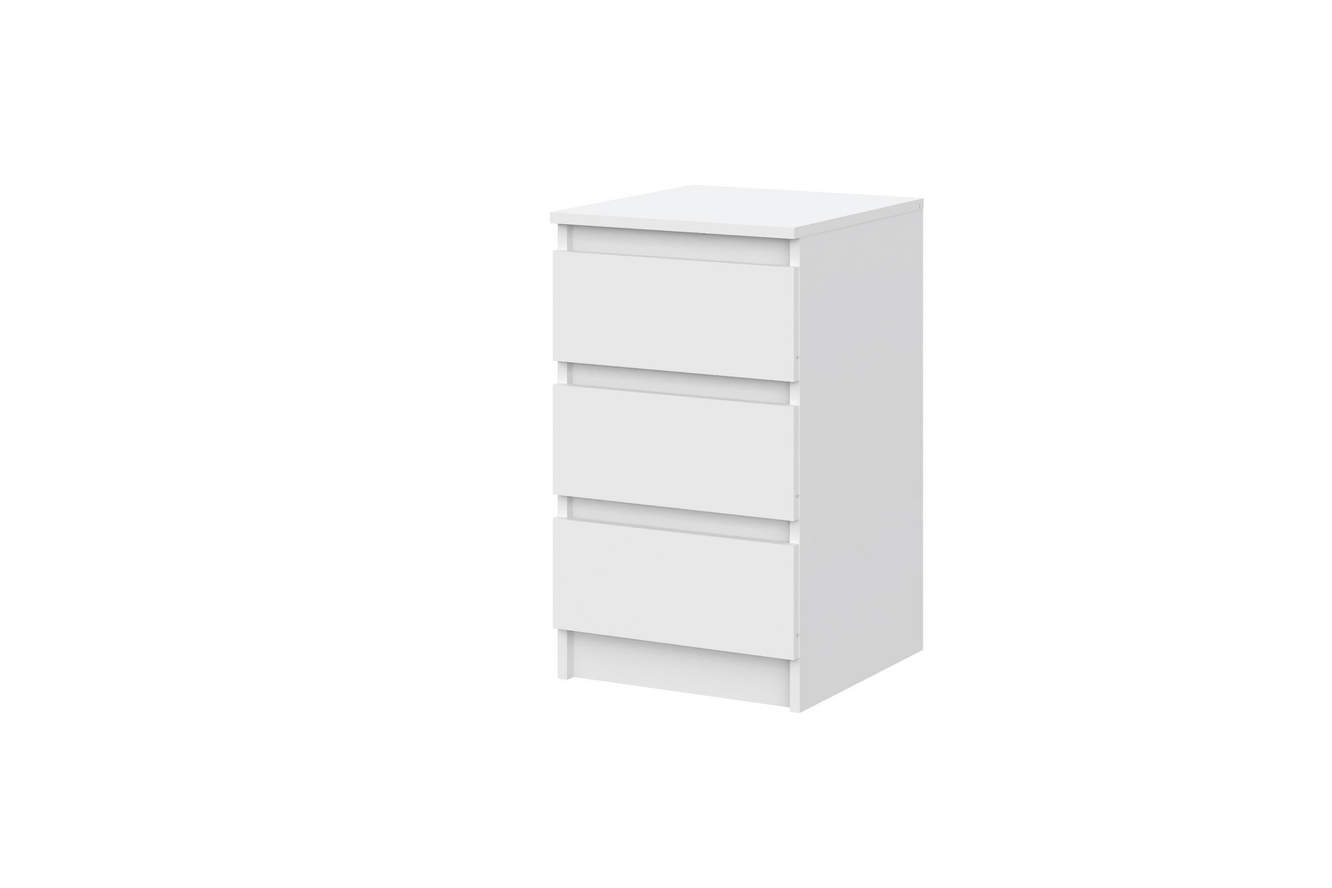 KOMMODE Weiß 40/69/44 - Weiß, Holzwerkstoff (40/69/44cm) - RAUMHIRSCH FURNITURE