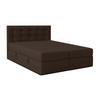 BOXBETT BAUNEI 140x200 cm mit Bettkasten und Matratze - Grau - Schwarz/Braun, Holz/Holzwerkstoff (140/200cm) - AX Living