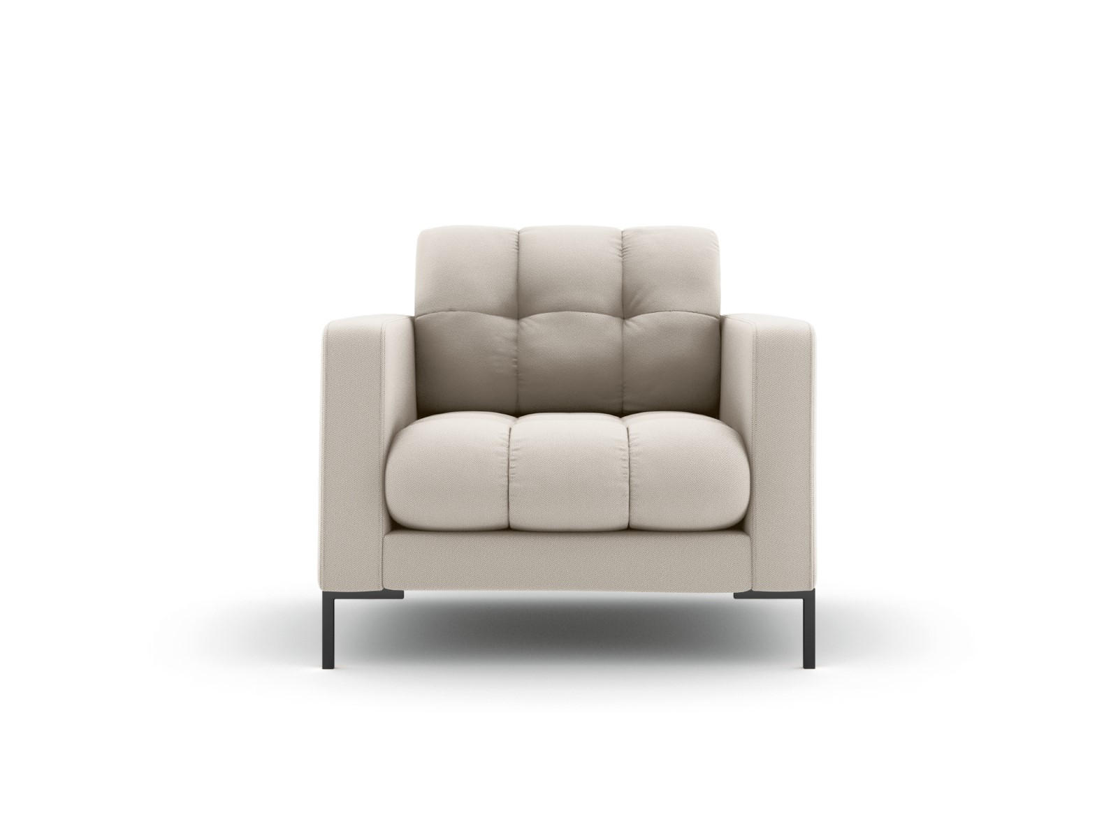 SESSEL Mamaia aus strukturiertem Stoff beige - Beige, Textil (92/75/87cm) - Micadoni