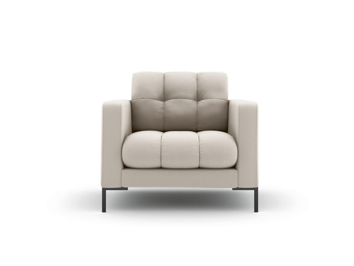 SESSEL Mamaia aus strukturiertem Stoff beige - Beige, Textil (92/75/87cm) - Micadoni