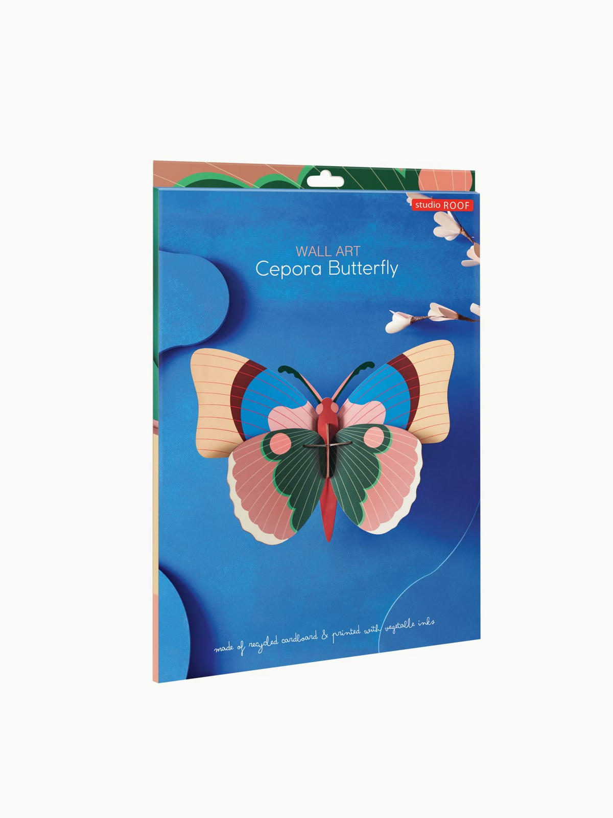 WANDDEKO Gedämpfte Flügel 9/21 cm - Multicolor, Wellpappe (9/21/33cm) - KUNSTLOFT