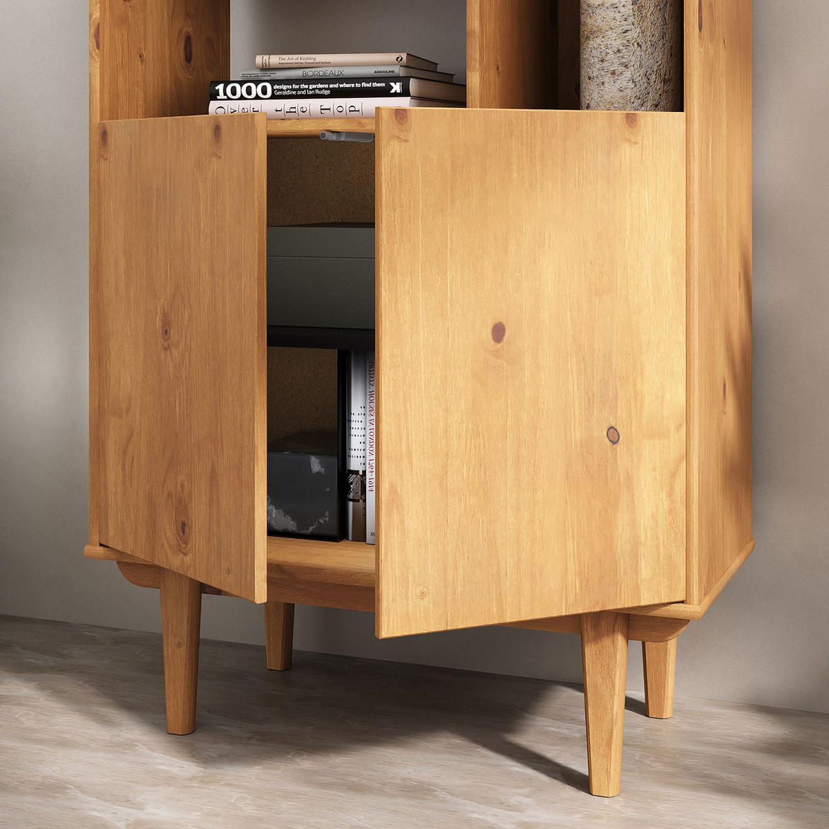 WOHNZIMMERSCHRANK SIMONA - Eichefarben, Holz (80/188/37cm) - IDIMEX