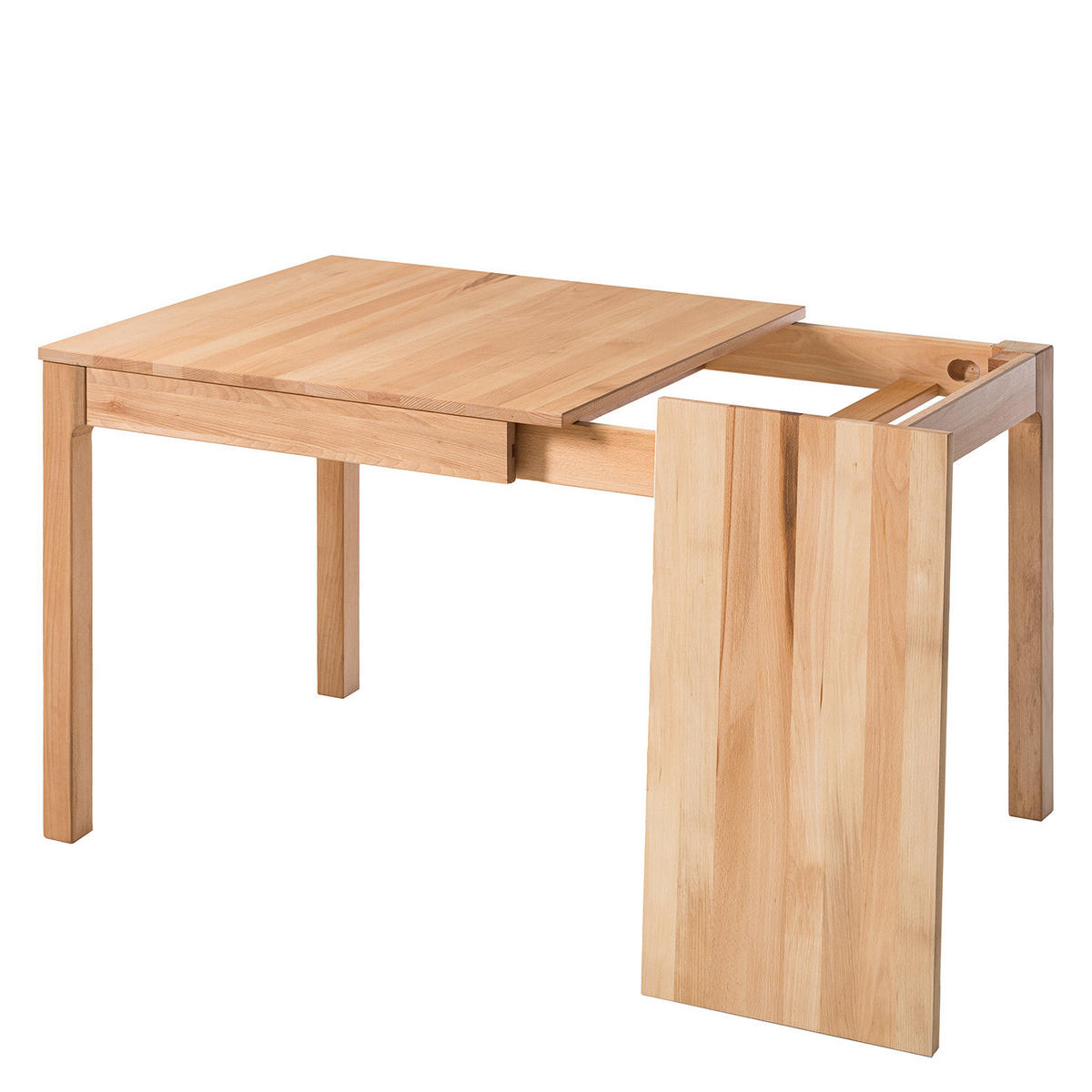 ESSTISCH - Massivholz - Buchefarben, Holz (85/80/75cm) - home24