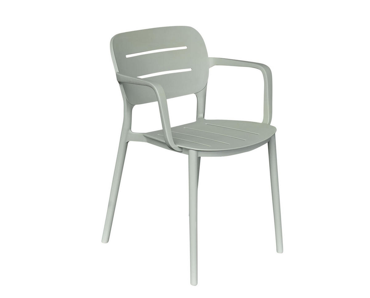 STAPELSTUHL Utah 56x53x79 cm, Kunststoff, Grün - Grün, Kunststoff (53/79/56cm) - dasmöbelwerk