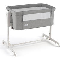 BABYWIEGE höhenverstellbar grau - Grau, Textil - COSTWAY