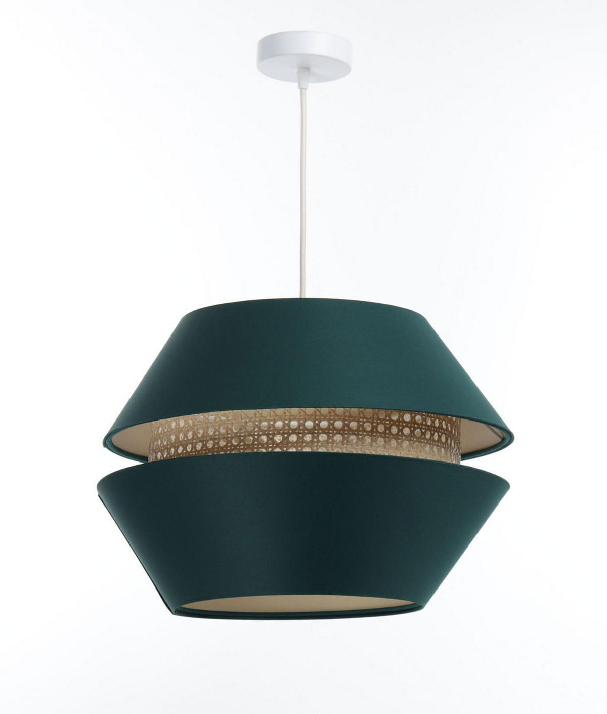 HÄNGELEUCHTE Grün 40/29 cm - Grün, Kunststoff (40/1.3/29cm) - ONZENO