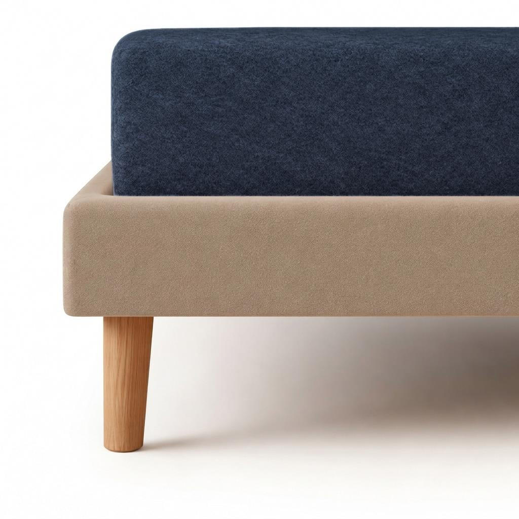 BIBER-SPANNBETTLAKEN 180x200 - 200x200 cm Made in Germany! Warme Winter Flanell Bettlaken aus 100% Baumwolle, Spannbetttuch Marine - Dunkelblau, Textil (180/200cm) - Carpe Sonno