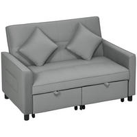 2-SITZER Sofa Grau 140.5/90.5/89.0 cm - Grau, Textil (90.5/89/140.5cm)