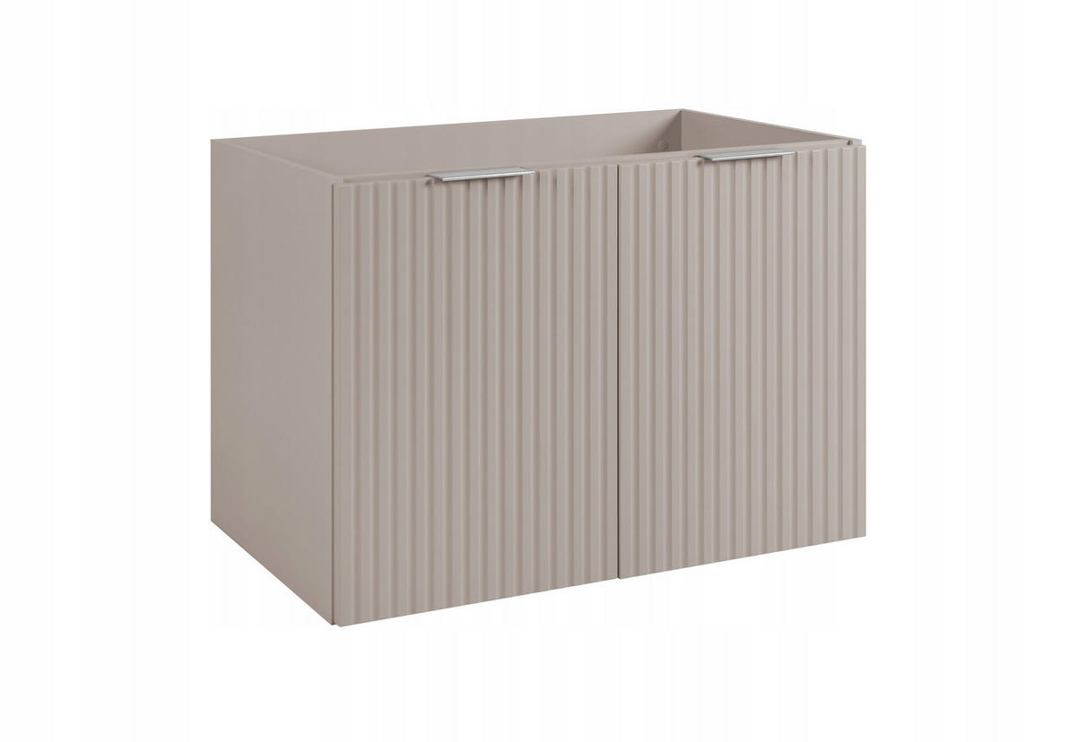 WASCHBECKUNTERSCHRANK FLOW + Platte Eiche Craft 140/57/46 cm - Eichefarben, Holzwerkstoff (140/57/46cm) - Rodan