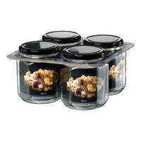 VORRATSGLÄSER-SET Mara transparent 580 ml 4er Set - Transparent, Glas (9/11/9cm) - Ritzenhoff Breker
