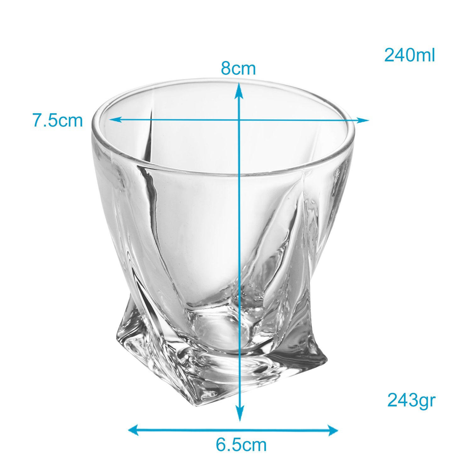 WHISKY GLAS Set (2-tlg.) - Transparent, Glas (0.3L) - Intirilife