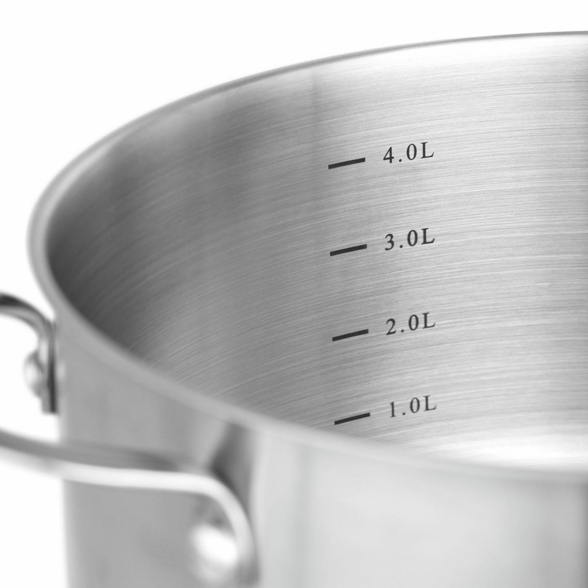 TOPFSET Clara, Edelstahl, Induktion, Literskala, 8-teilig - Edelstahlfarben, Metall - KOPF