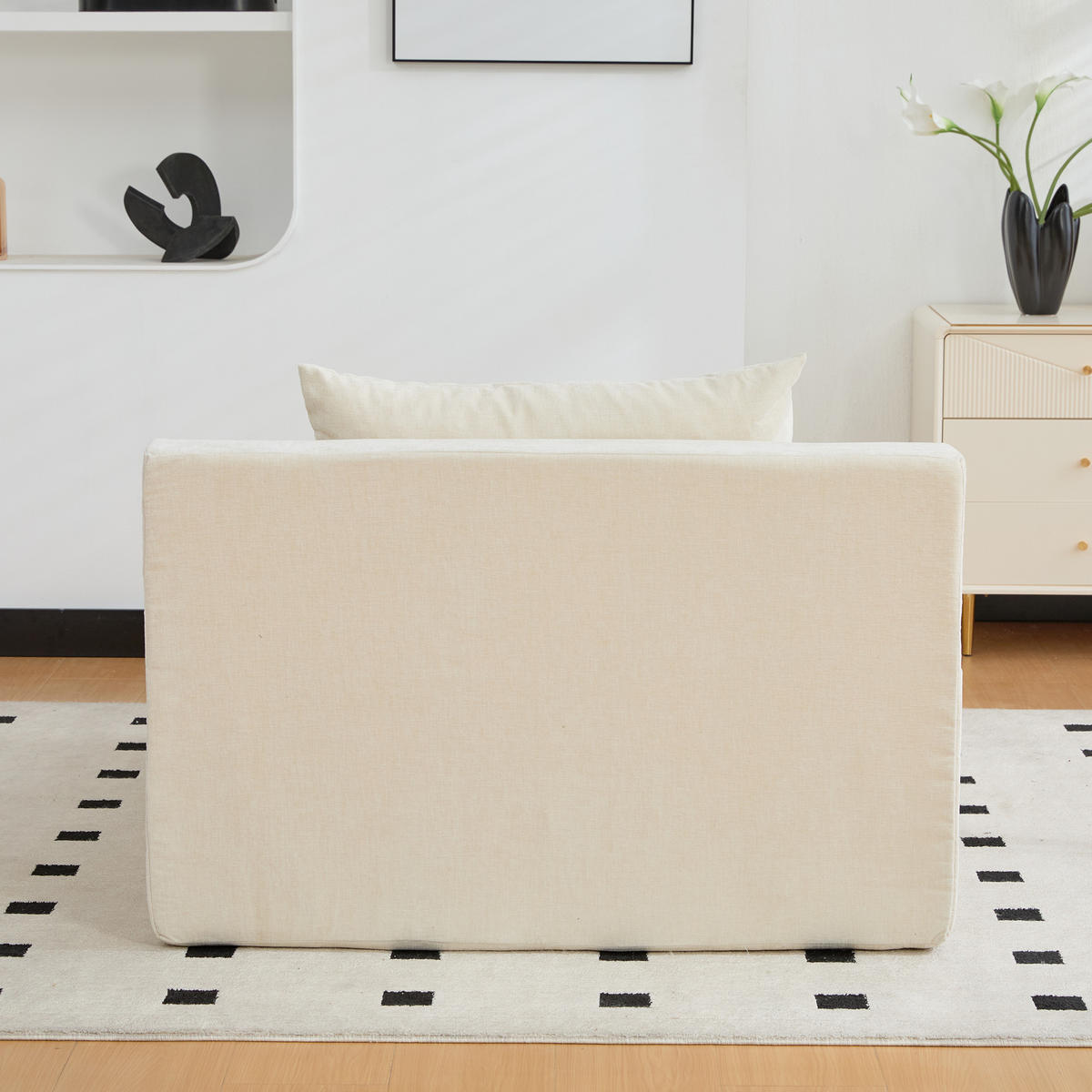 XXL-SESSEL DE-35160 mit 30D Schaumstoff Beige - Beige, Textil (113/78.5/140cm) - ComfortXL
