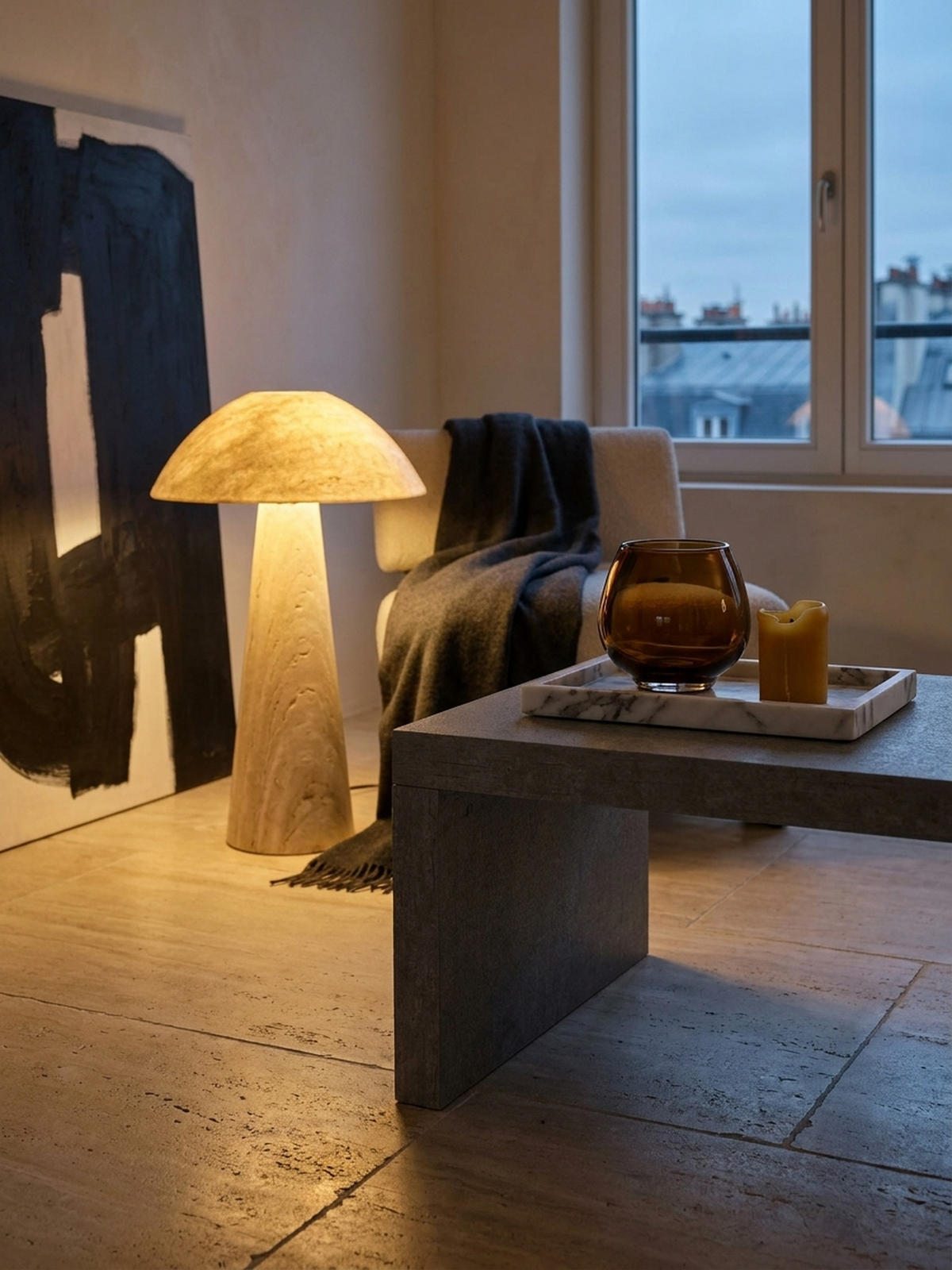 COUCHTISCH in Beton-Optik, zeitloses Design, rechteckig, schlicht, Grau 110x55x35 cm - Grau, Holzwerkstoff (55/110/35cm) - KADIMA DESIGN