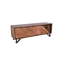 TV-SCHRANK Ebba Akazienbraun 51x40x150cm - Akaziefarben, Holz (40/51/150cm) - DELUKE