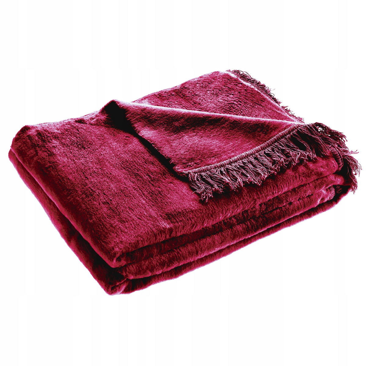 BETTDECKE, 2 x 1.5 m, Rot - Rot, Textil (150/200cm) - KADAX