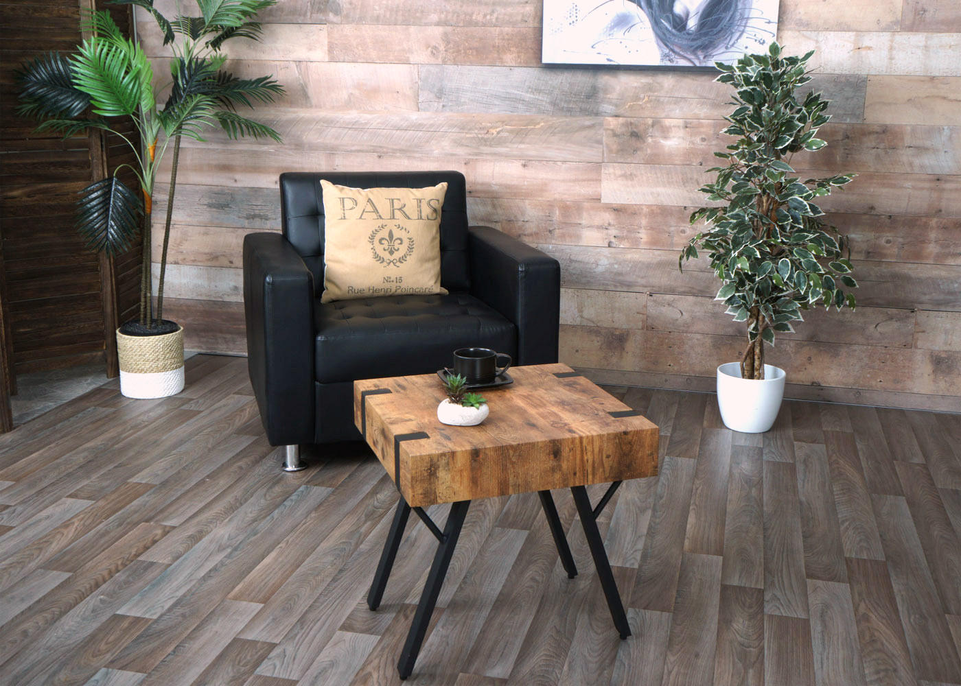 BEISTELLTISCH quadratisch Braun - Braun, Holz (50/50/50cm) - MCW