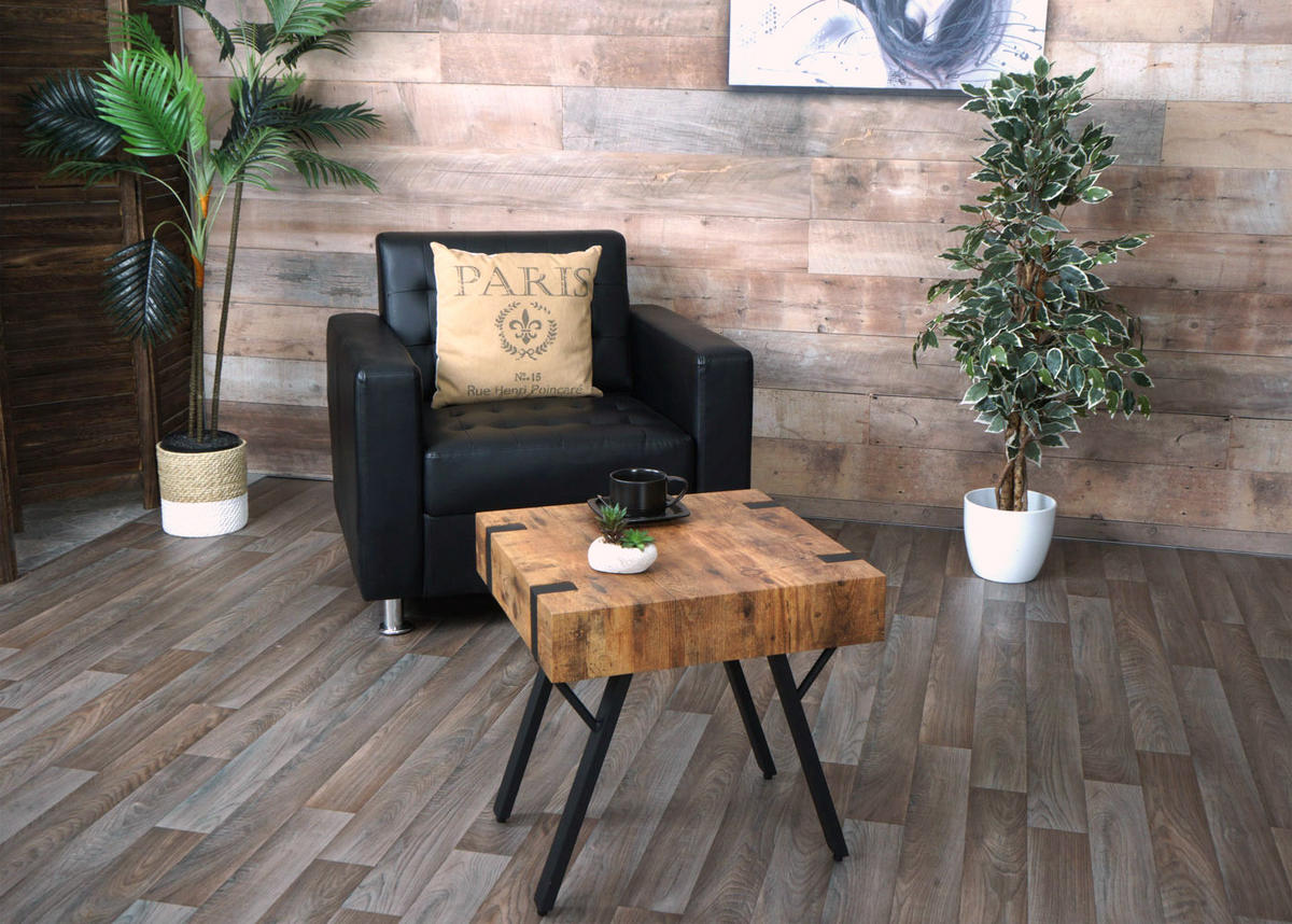 BEISTELLTISCH quadratisch Braun - Braun, Holz (50/50/50cm) - MCW