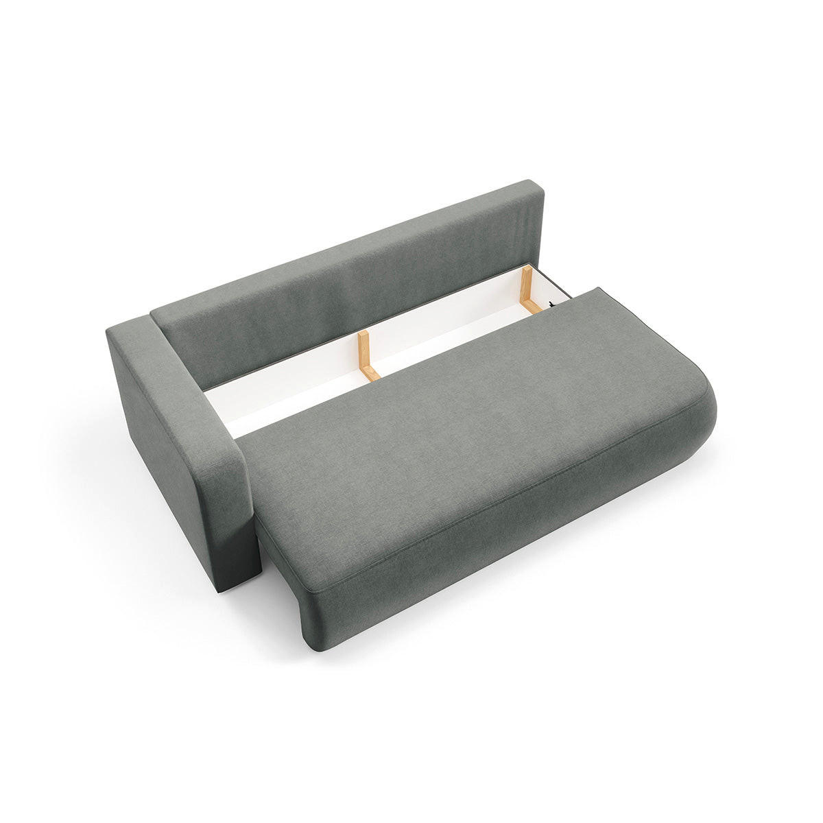 SOFA Antonio 3 Sitzplätze Grau - Grau, Holz (228/82/106cm) - Petits-meubles