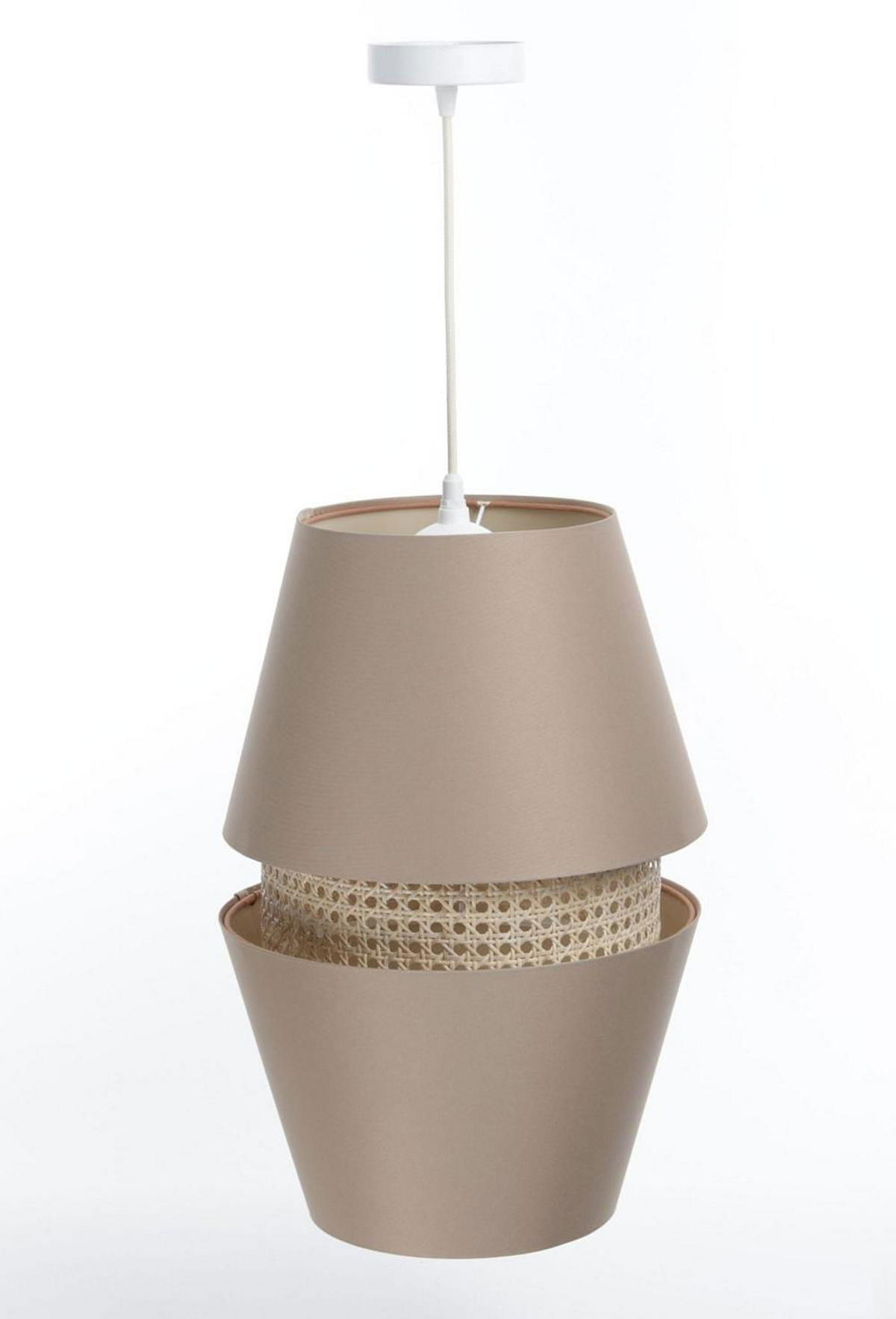 HÄNGELEUCHTE Beige 30/46 cm - Beige, Kunststoff (30/1.3/46cm) - ONZENO